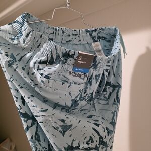 Columbia Blue Patterned Shorts